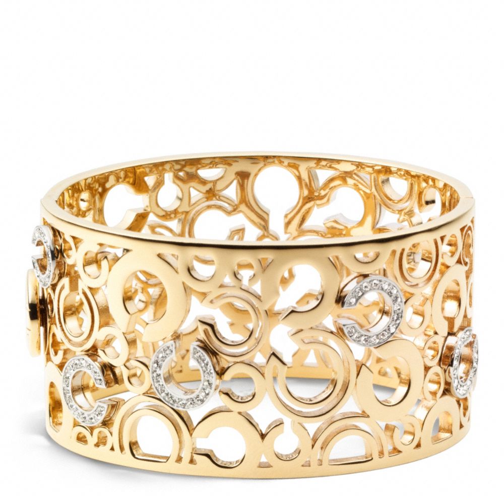 COACH PIERCED OP ART BANGLE -  - f96969