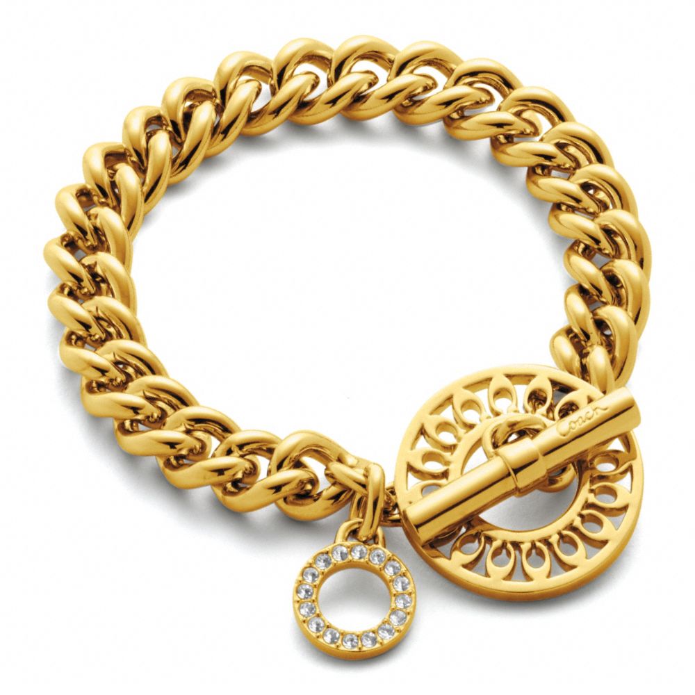COACH F96977 Toggle Bracelet GOLD/GOLD