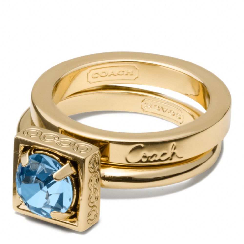 COACH F96990 - STONE STACKING RING ONE-COLOR