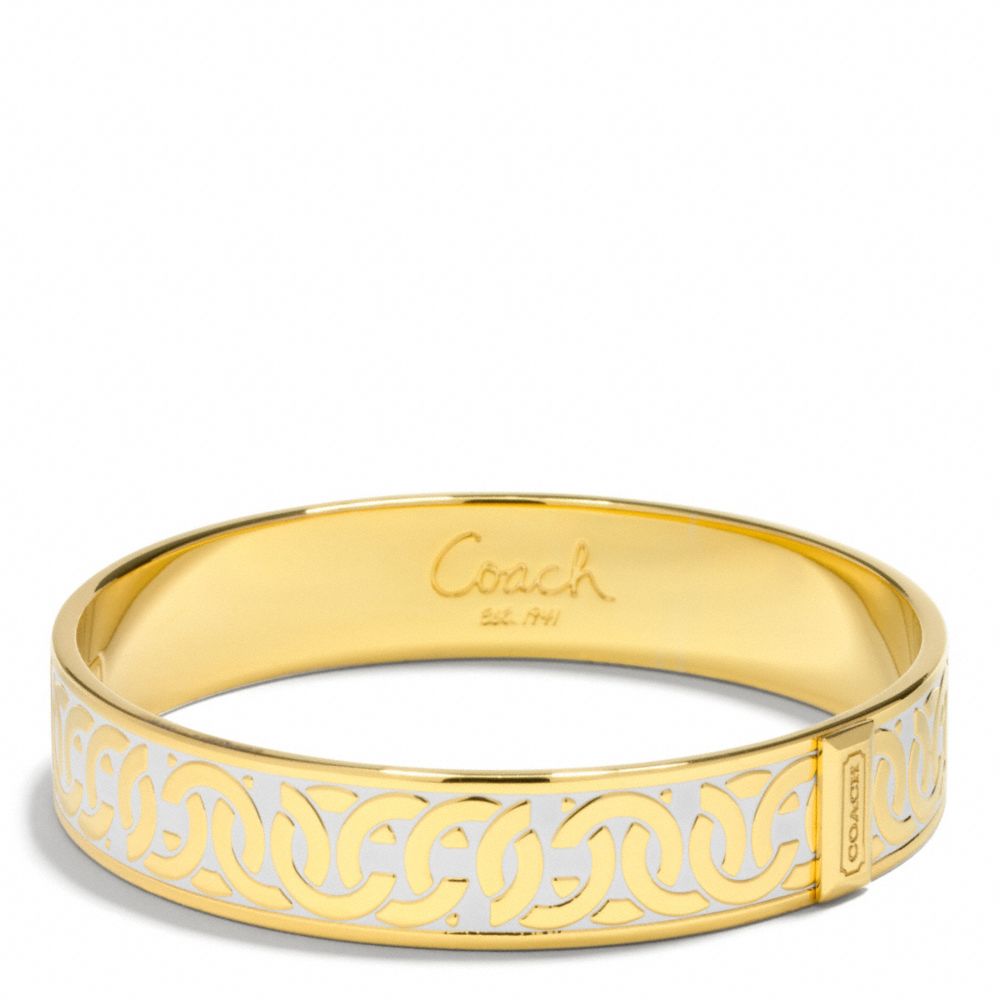 COACH LINKED OP ART HINGED BANGLE -  - f99516