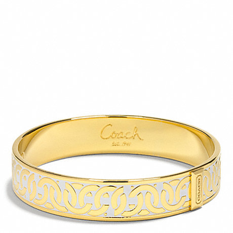 COACH F99516 LINKED OP ART HINGED BANGLE ONE-COLOR