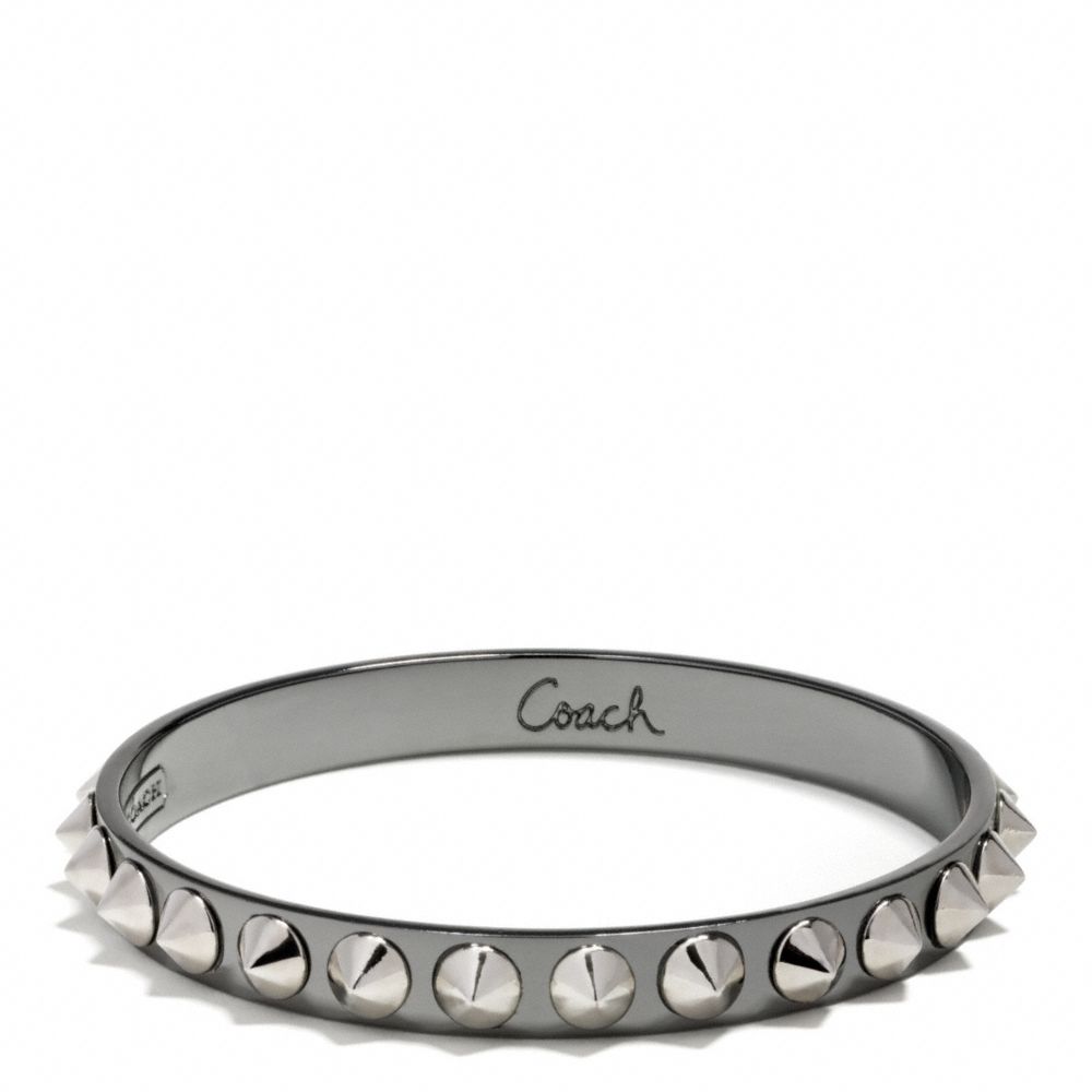 CONE SPIKE PYRAMID BANGLE - f99517 - F99517BLK