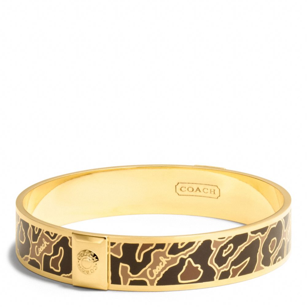 HALF INCH OCELOT BANGLE COACH F99543