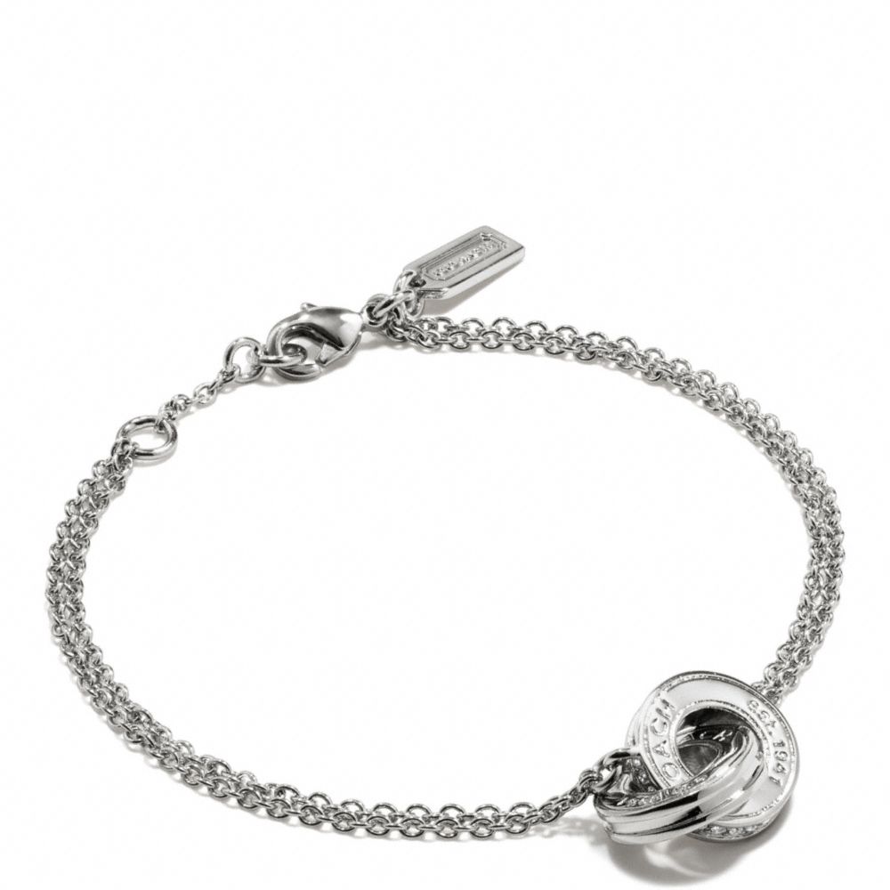 COACH F99551 - LINKED RONDELLE BRACELET SILVER/SILVER