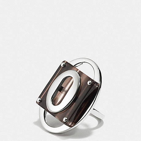 COACH F99562 RESIN AND METAL RING MULTICOLOR