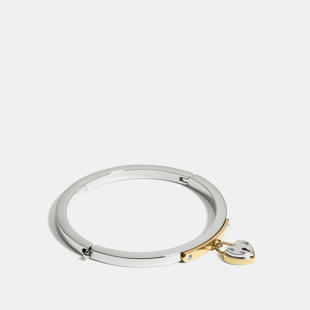 HEART LOCKET BANGLE - SILVER - COACH F99692