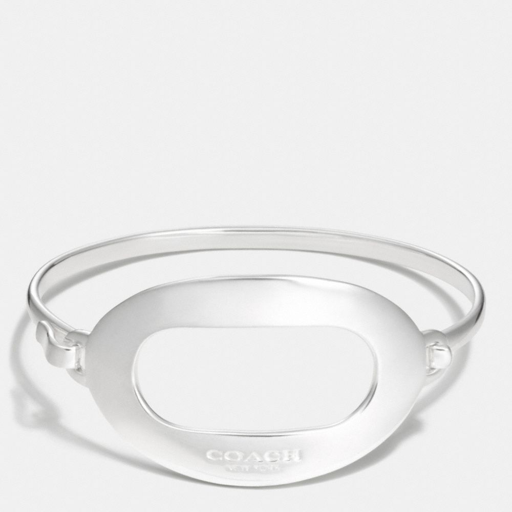 STERLING OPEN LOCK BRACELET - f99837 -  SILVER/SILVER