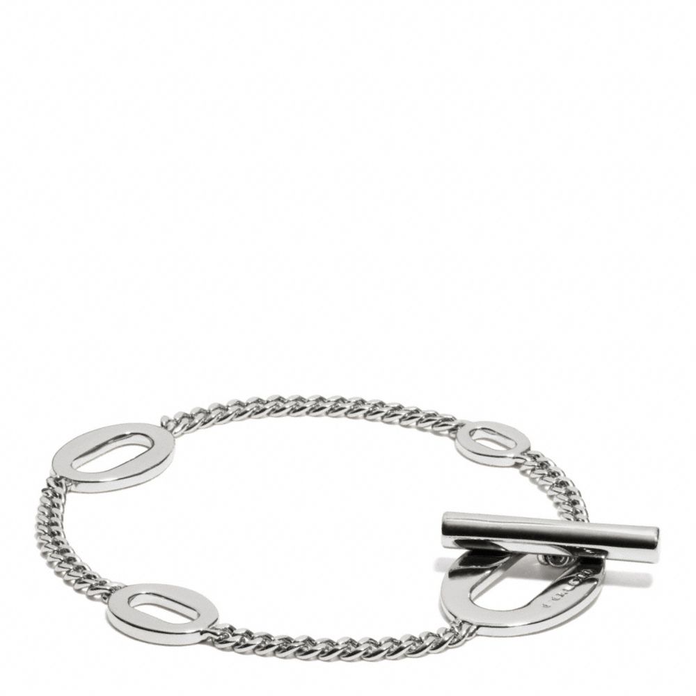 OVAL LINK BRACELET - f99882 -  SILVER