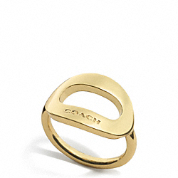 COACH F99883 Open Oval Ring GOLD