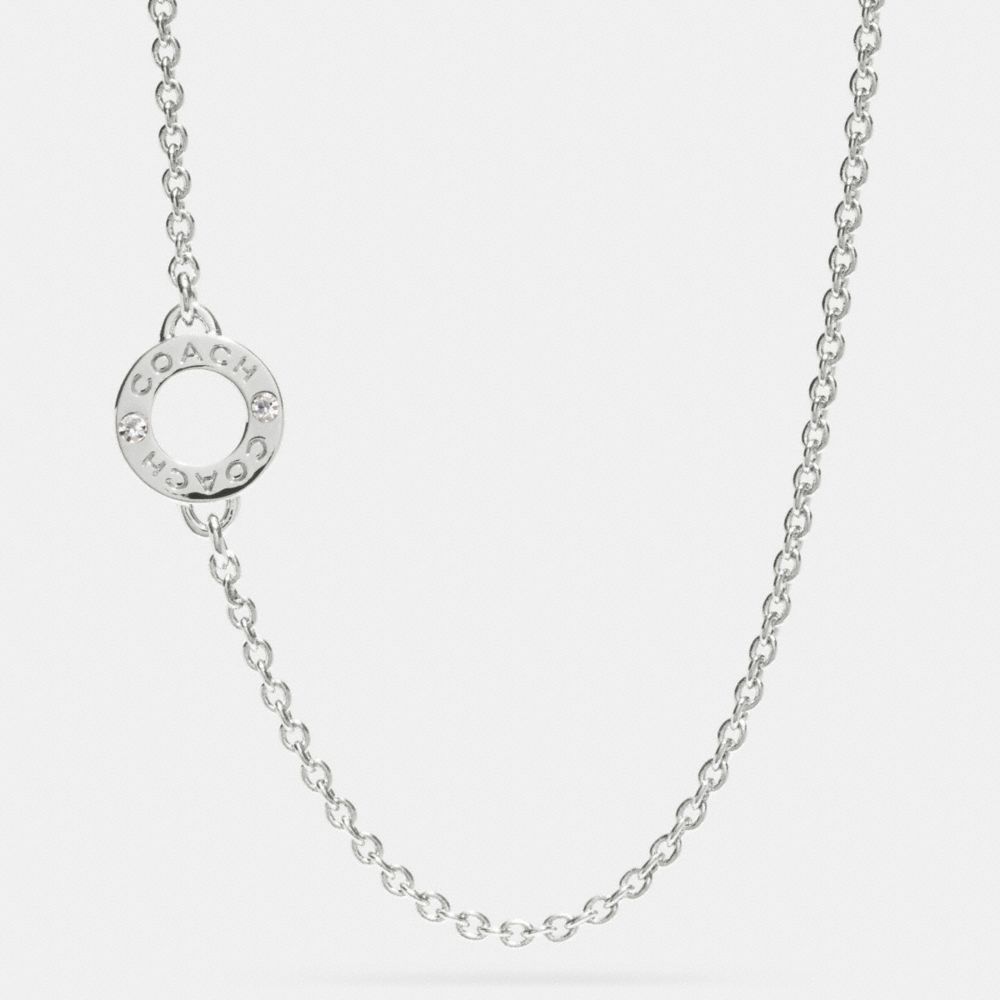 COACH F99931 Boxed Open Ring Chain Necklace SILVER/SILVER
