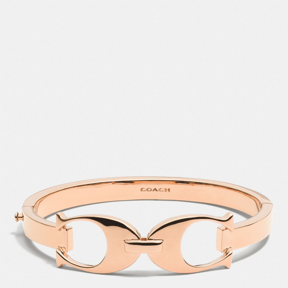 SIGNATURE C LINK BANGLE - ROSEGOLD - COACH F99965