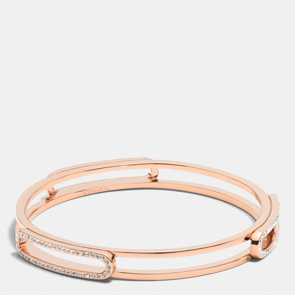 COACH f99968 PAVE ID BANGLE  RESIN/CLEAR