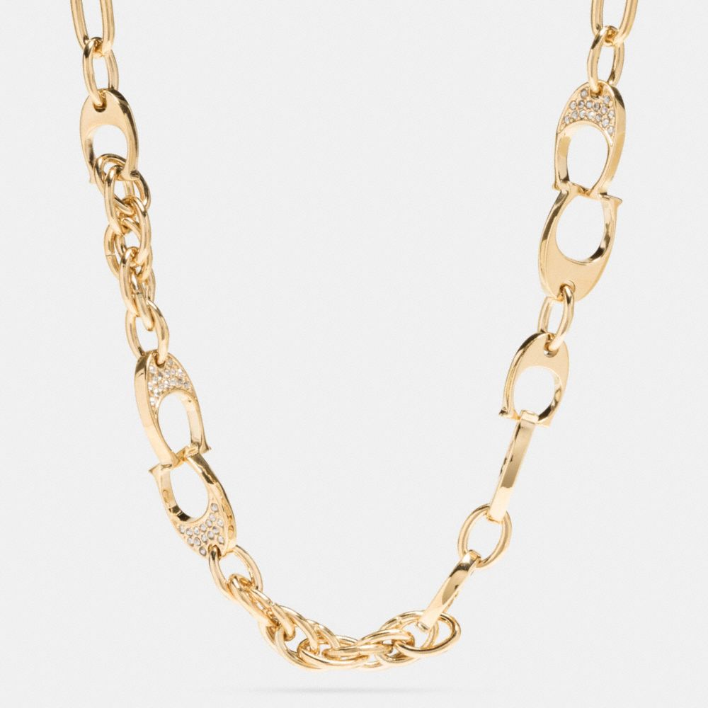 COACH®: Chunky Signature Chain Link Necklace