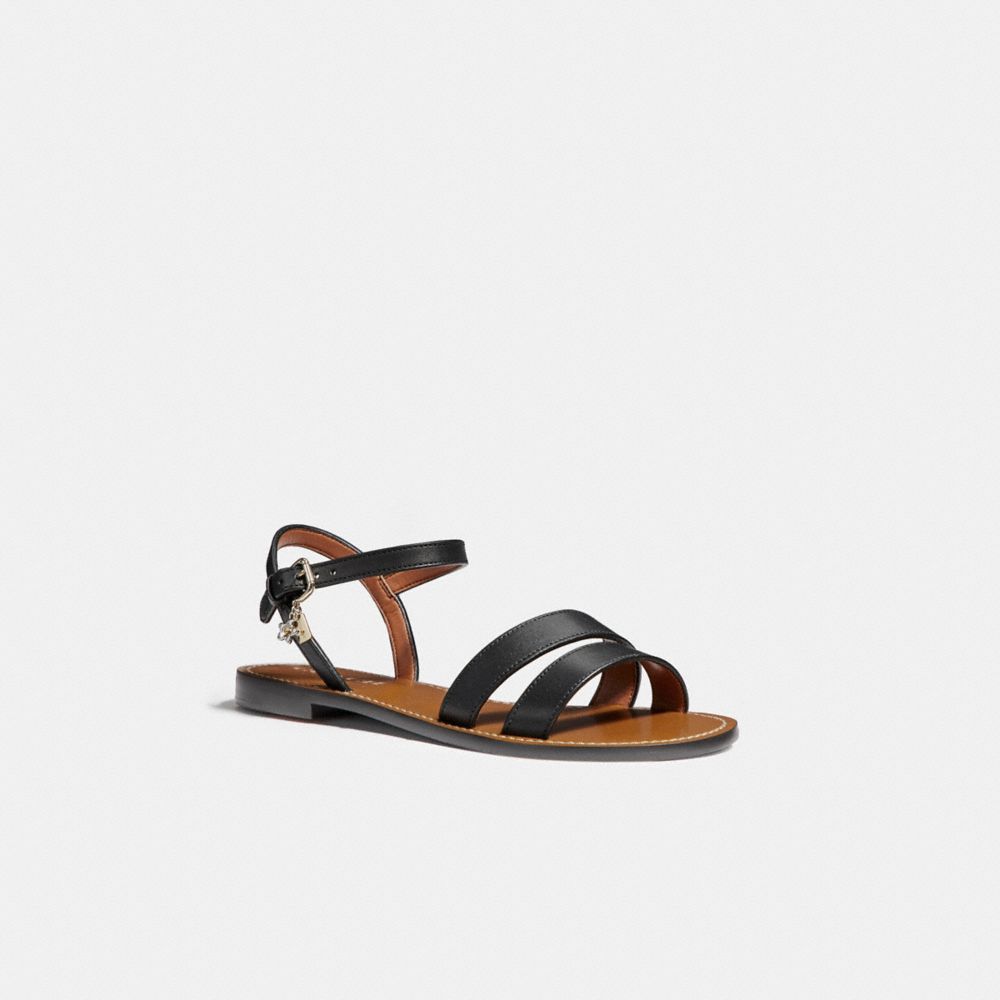 COACH FG1009 CHARM SANDAL BLACK