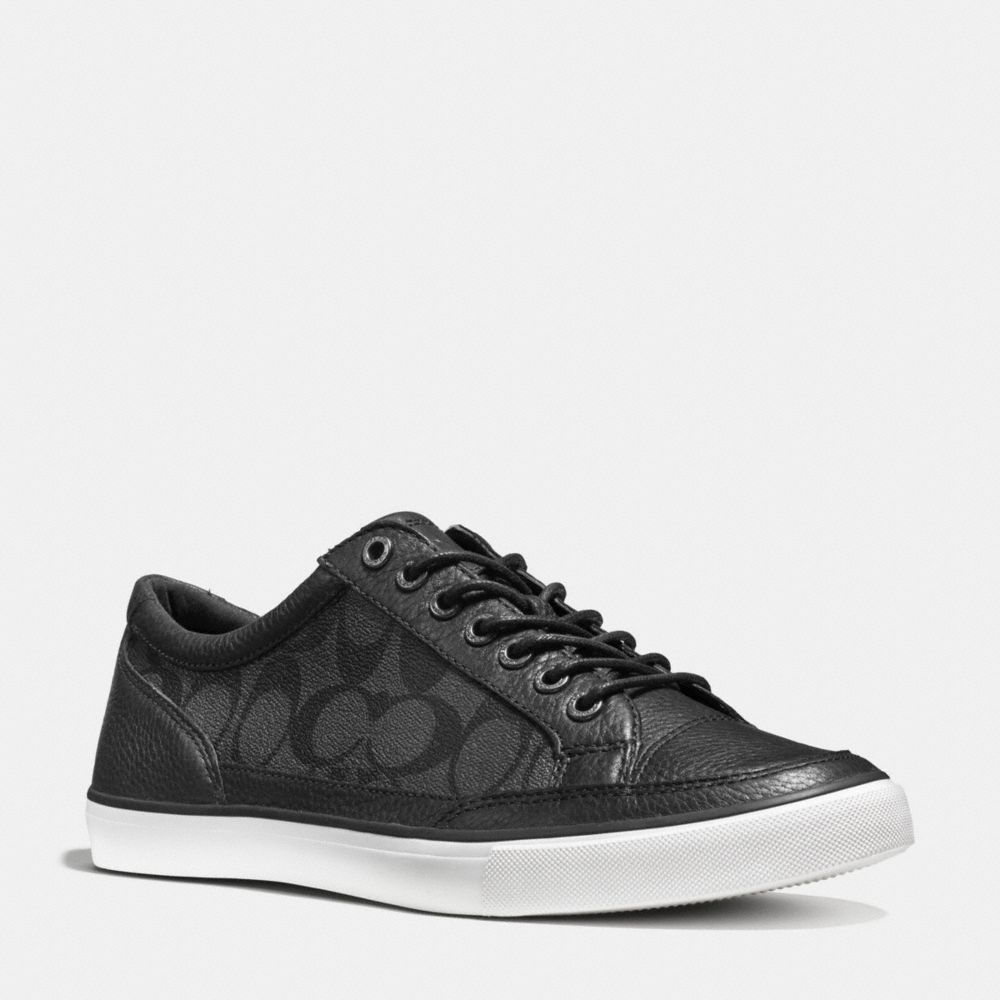 COACH PORTER LO TOP SNEAKER - BLACK - fg1078