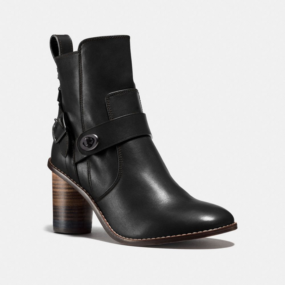 MOTO BOOTIE HEEL - BLACK - COACH FG1191