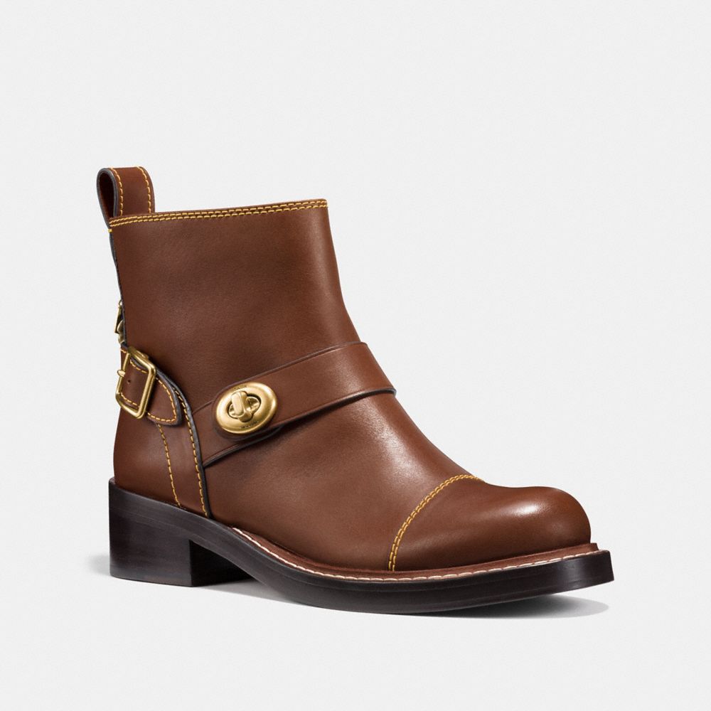 COACH FG1192 - MOTO BOOTIE DARK SADDLE