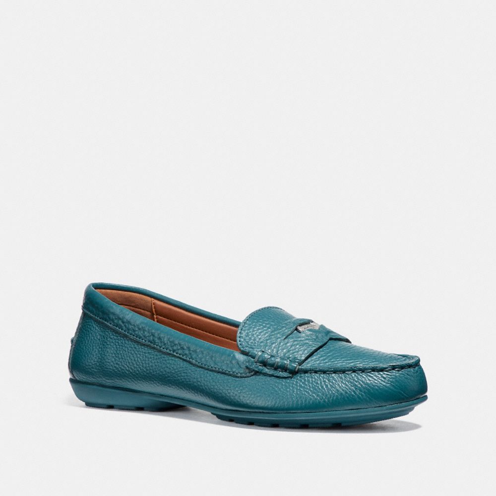 COACH FG1268 Coach Penny Loafer DK TEAL