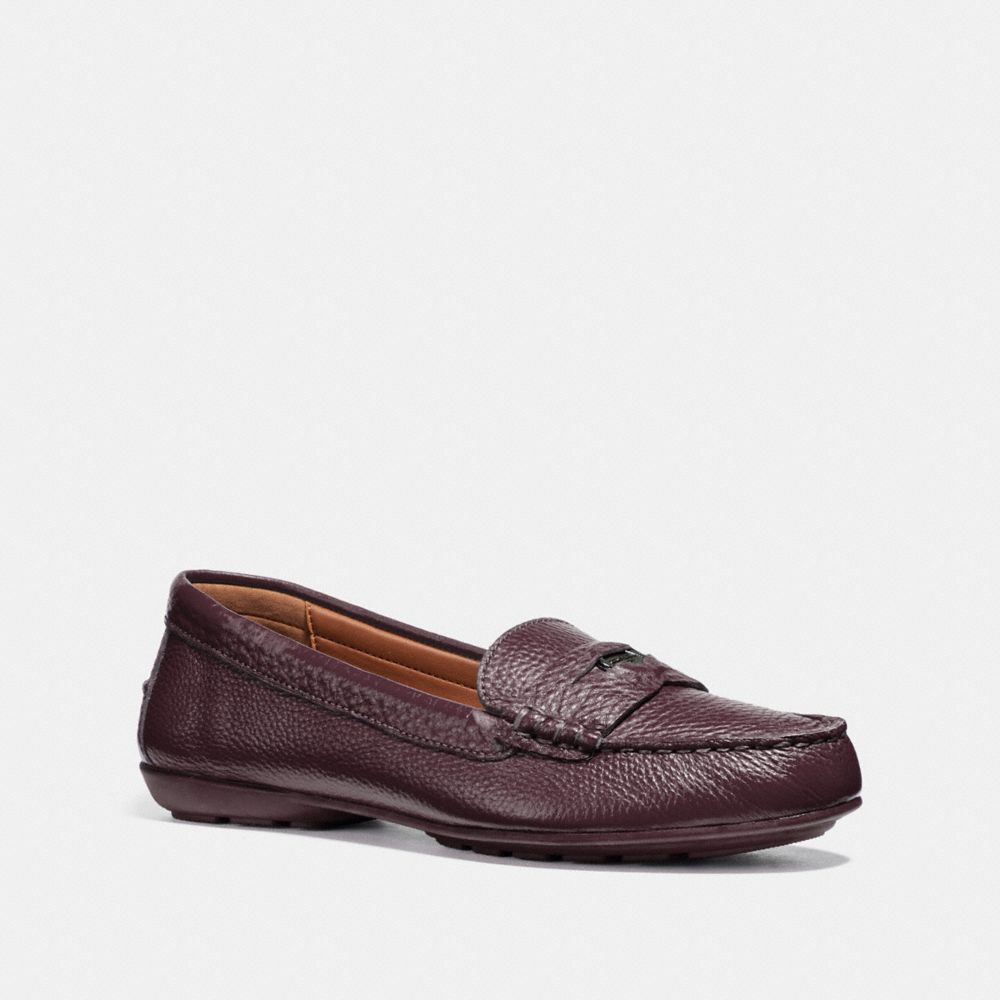 COACH FG1268 COACH PENNY LOAFER WINE