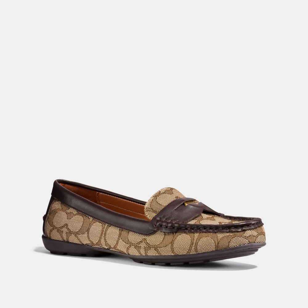 COACH PENNY LOAFER - KHAKI/MAHOGANY - COACH FG1269