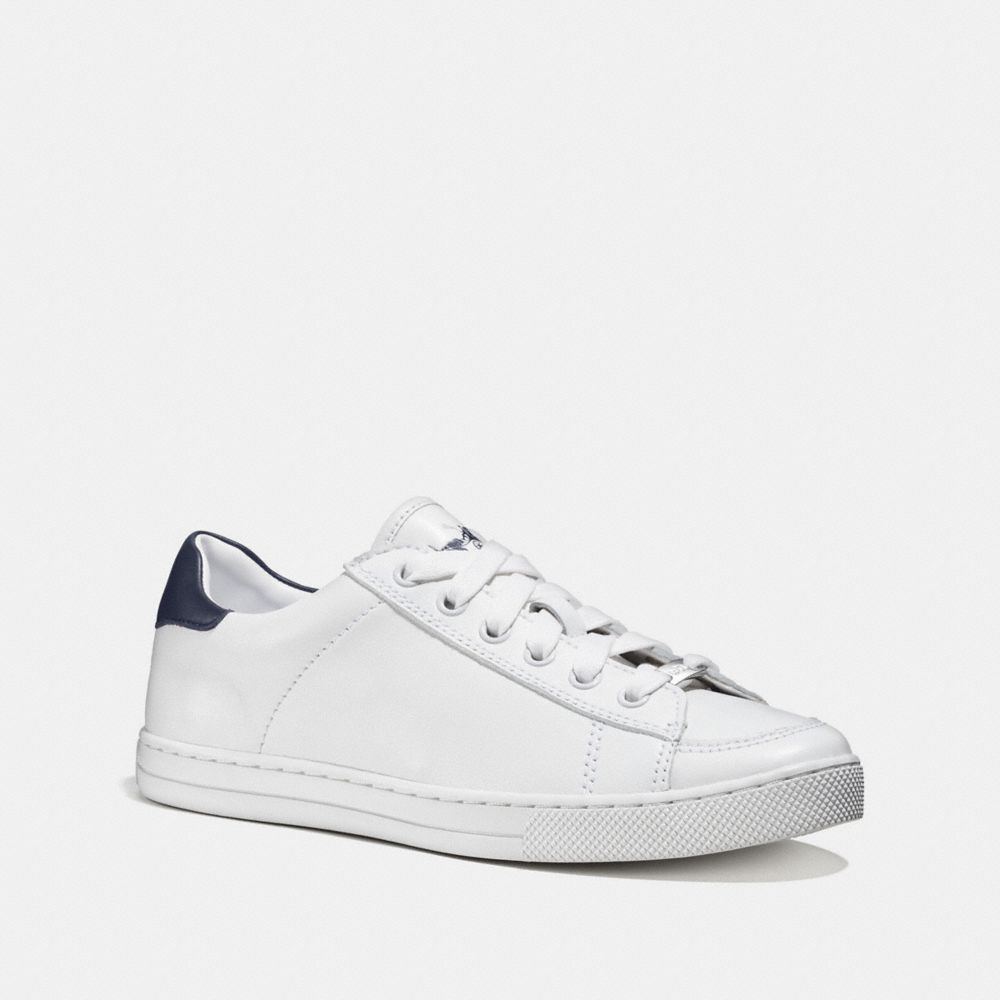 COACH FG1271 PORTER LACE UP WHITE/MIDNIGHT NAVY