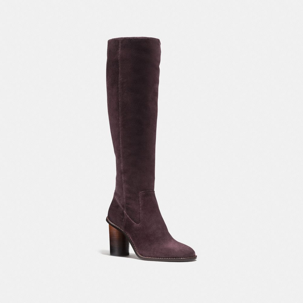 COACH OMBRE HEEL BOOT - OXBLOOD - FG1357