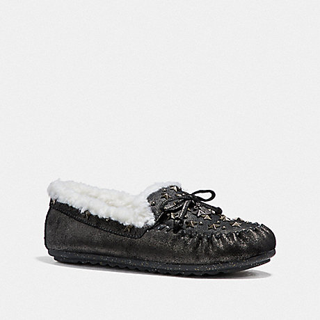 COACH SHEARLING MOCCASIN - ANTHRACITE - fg1438