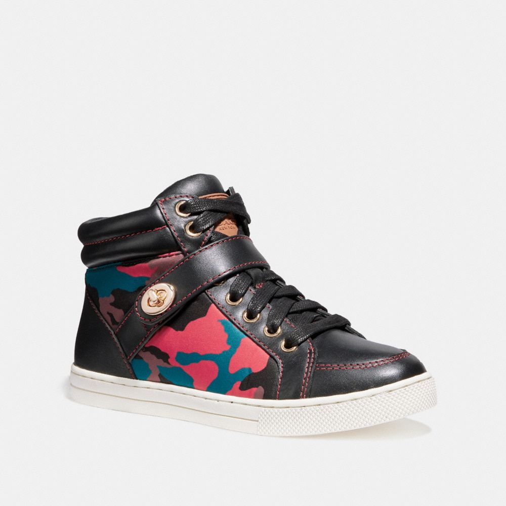 PEMBROKE SNEAKER - RED CAMO/BLACK - COACH FG1459