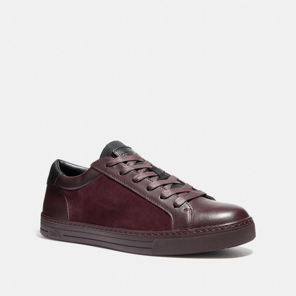 COACH LOGAN LOW TOP SNEAKER - OXBLOOD - fg1473