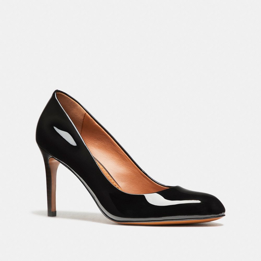 COACH ALMOND TOE PUMP - BLACK - fg1485