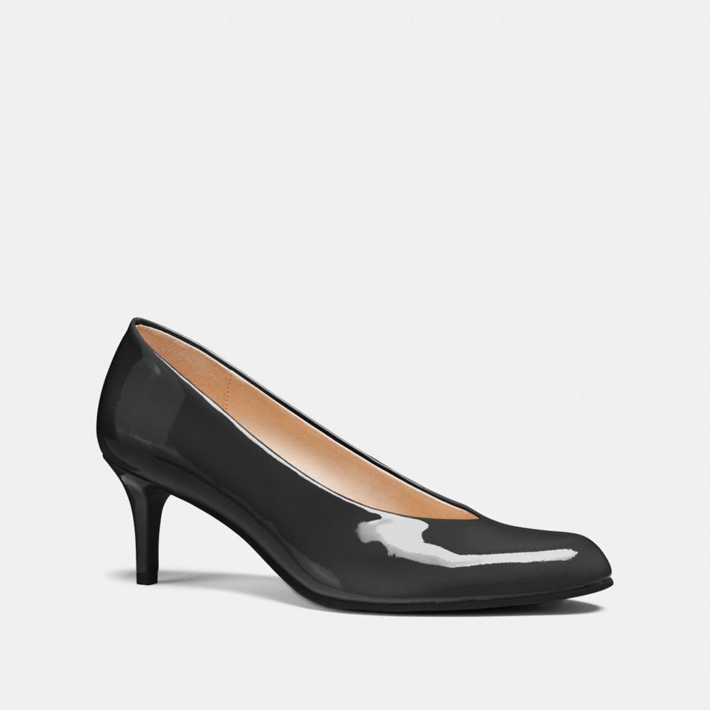 COACH Fg1537 - ROUND TOE PUMP - BLACK | COACH SHOES