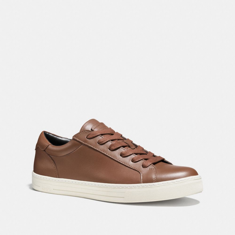 COACH FG1618 LOGAN LOW TOP SNEAKER DARK-SADDLE