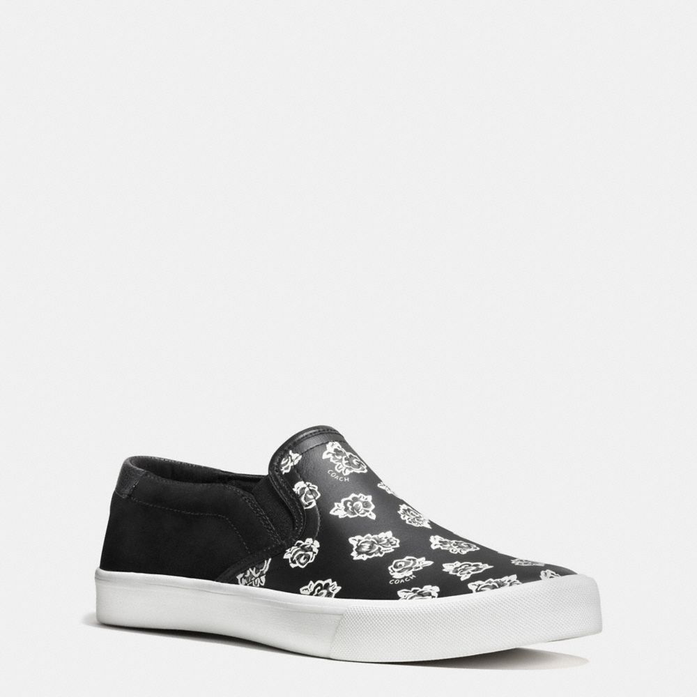 coach slip on sneakers black
