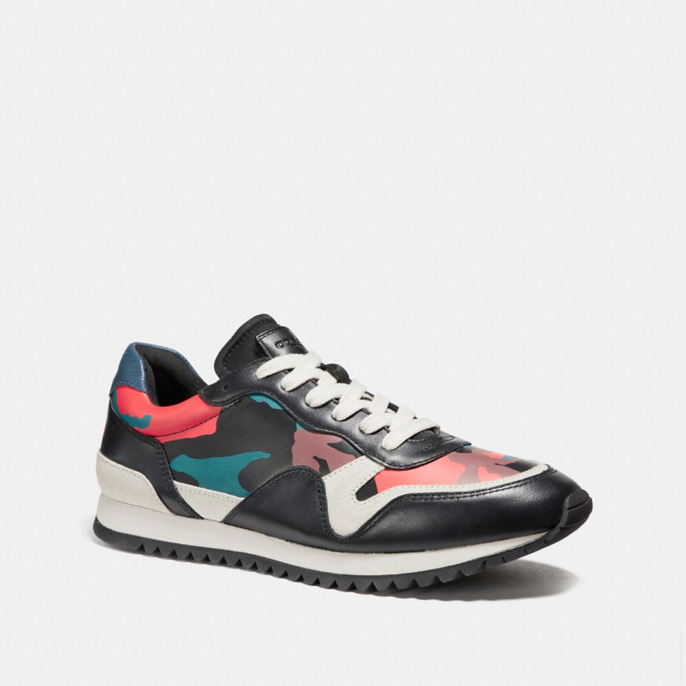 COACH FG1747 Carter Runner In Camo BLACK/RED CAMO