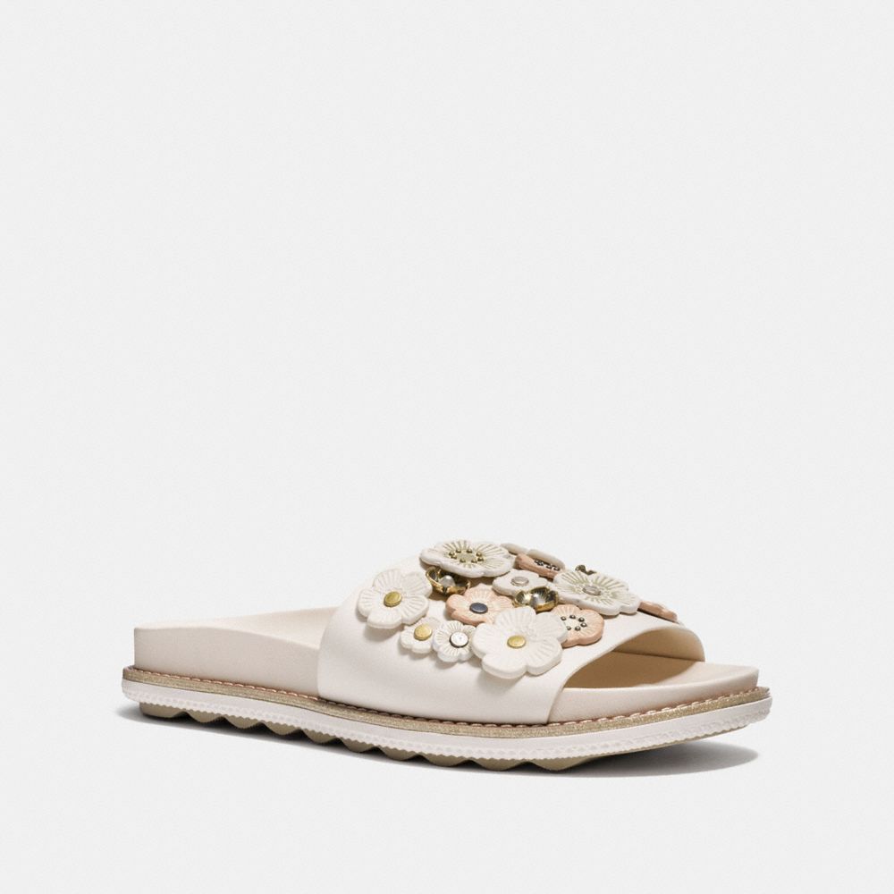 SPORT SLIDE WITH TEA ROSE - CHALK - COACH FG1791