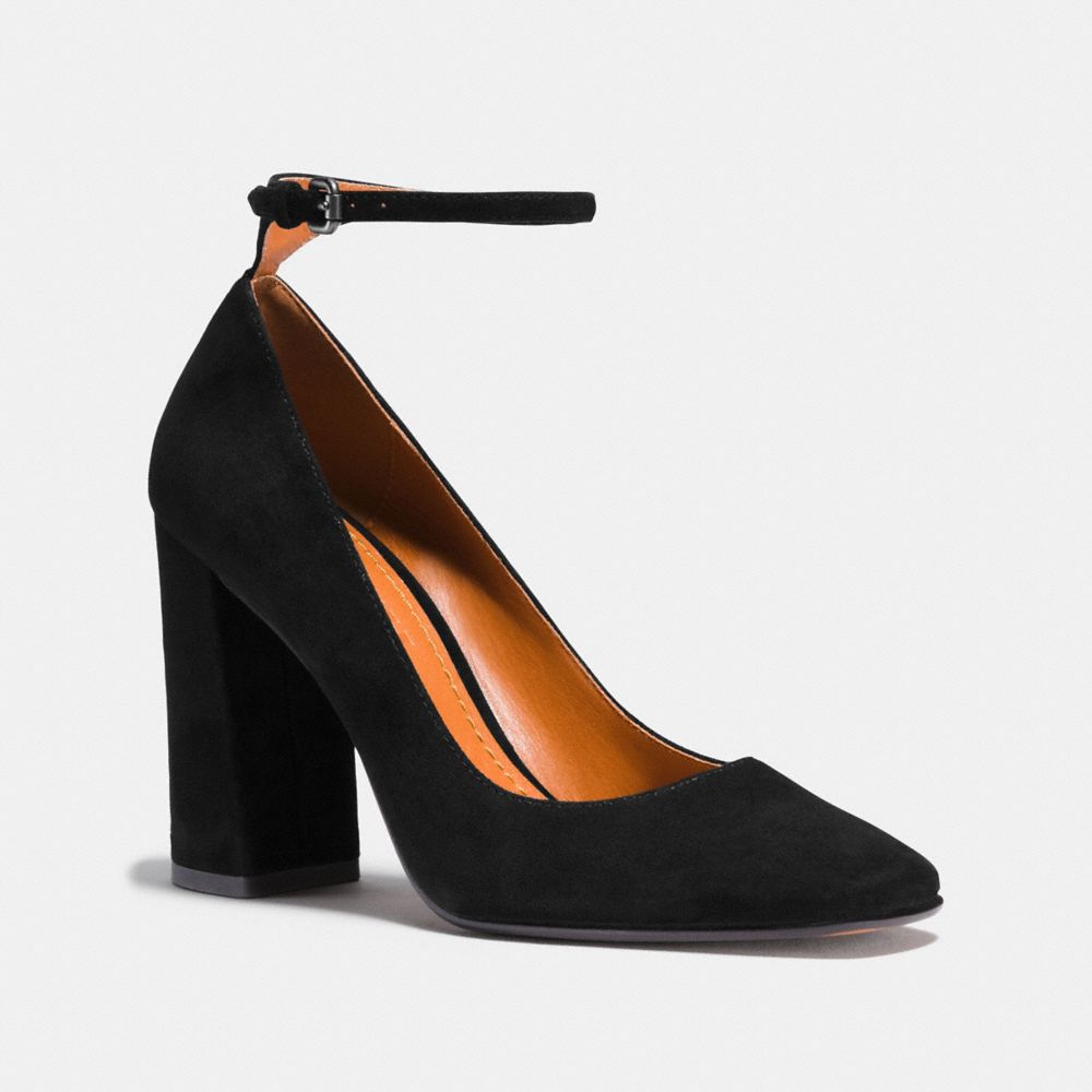 ANKLE STRAP PUMP - BLACK - COACH FG1798