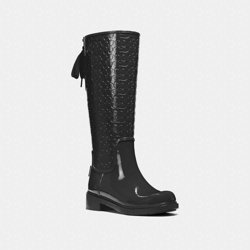 COACH Fg1876 - SIGNATURE RAINBOOT - BLACK | COACH WOMEN