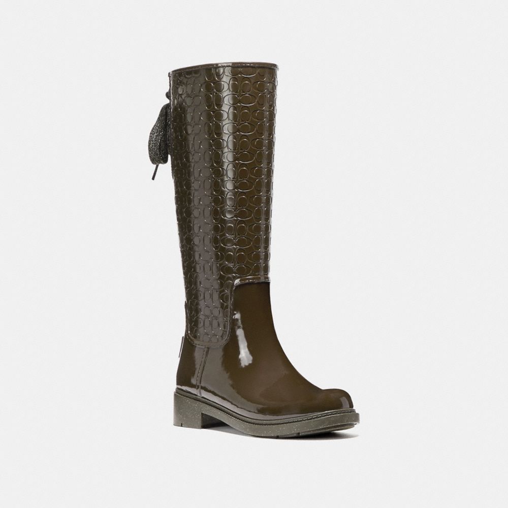 COACH Fg1876 - SIGNATURE RAINBOOT - FERN | COACH WOMEN