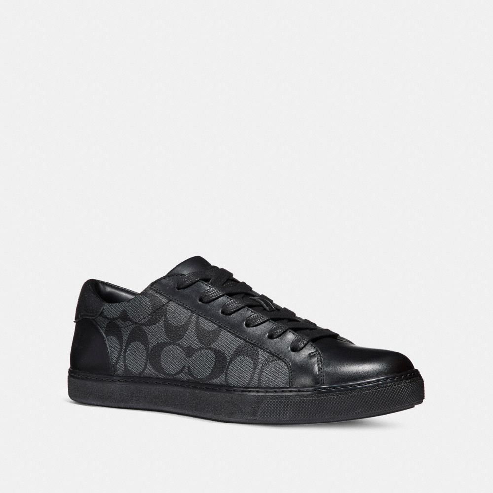 COACH C126 LOW TOP SNEAKER - BLACK/BLACK - fg1948