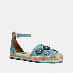 COACH FG2054 - ANKLE STRAP ASTOR ESPADRILLE WITH TEA ROSE RIVETS MARINE