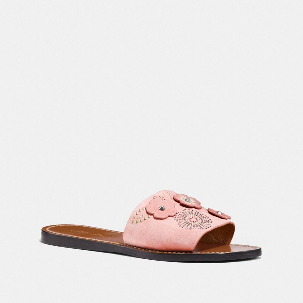 COACH SLIDE WITH TEA ROSE RIVETS - PEONY - FG2091