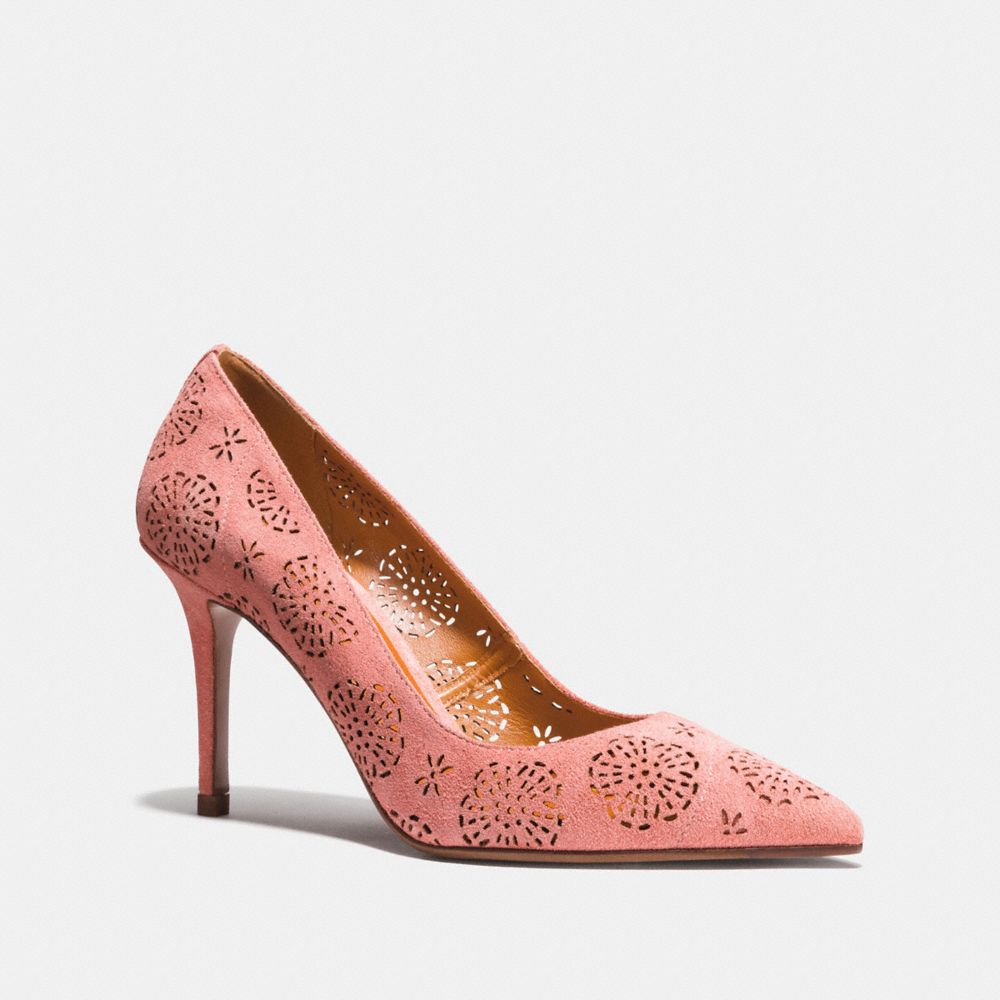 WAVERLY PUMP WITH CUT OUT TEA ROSE - PEONY - COACH FG2201