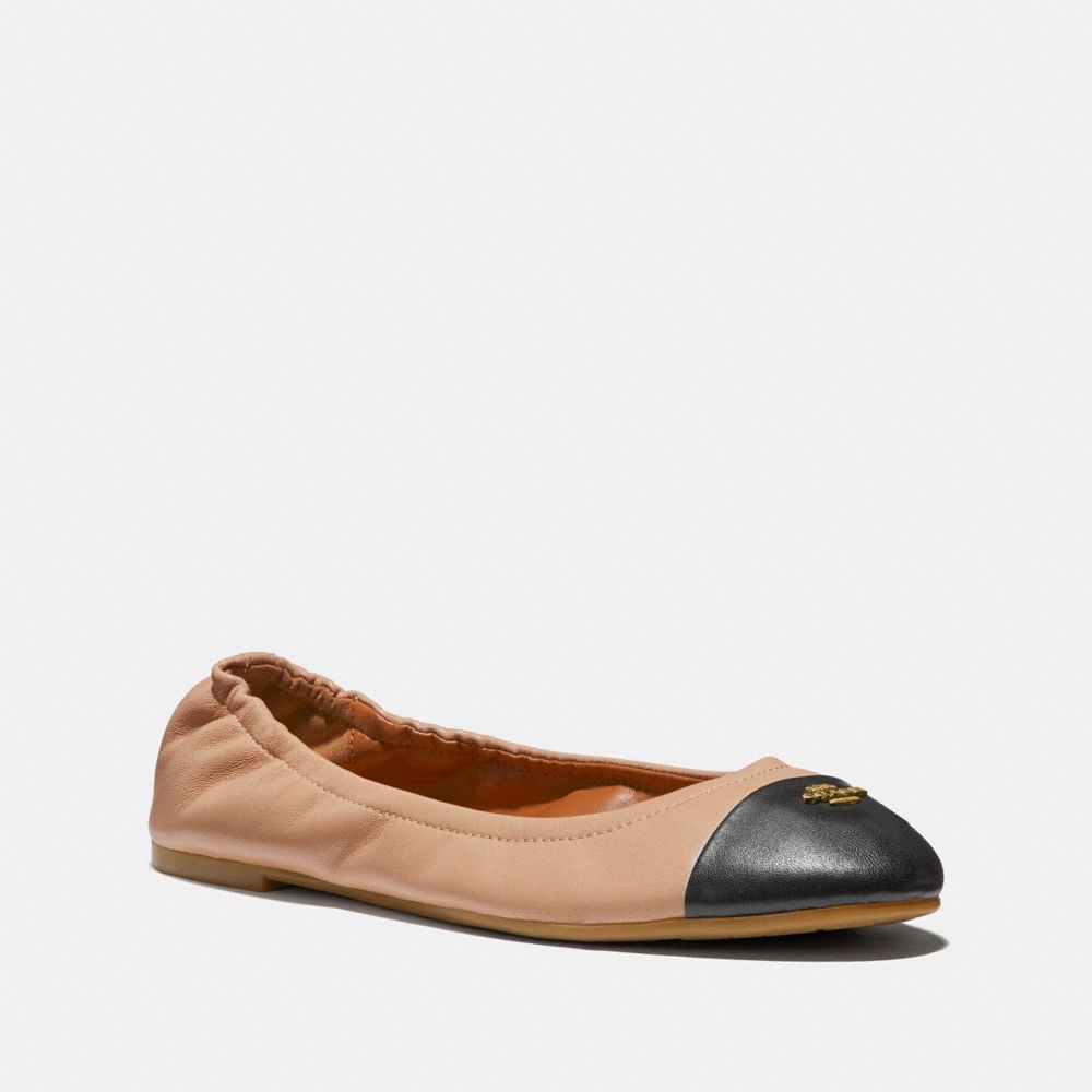 coach pink flats