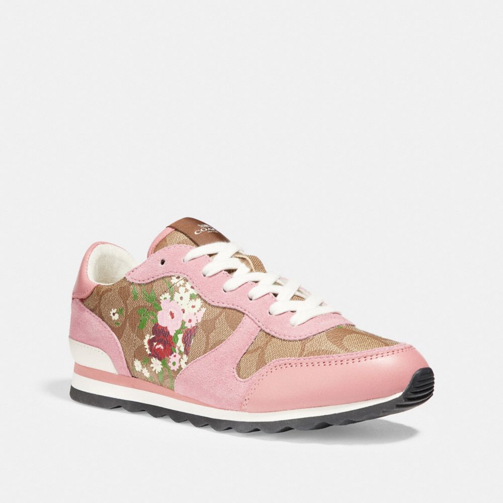 C142 WITH FLORAL BUNDLE PRINT - KHAKI/PINK - COACH FG2579