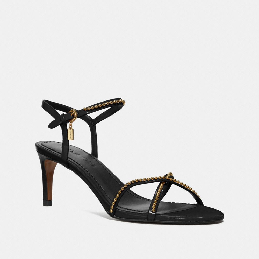 COACH FG2600 - LEANDRA BALLCHAIN SANDAL BLACK