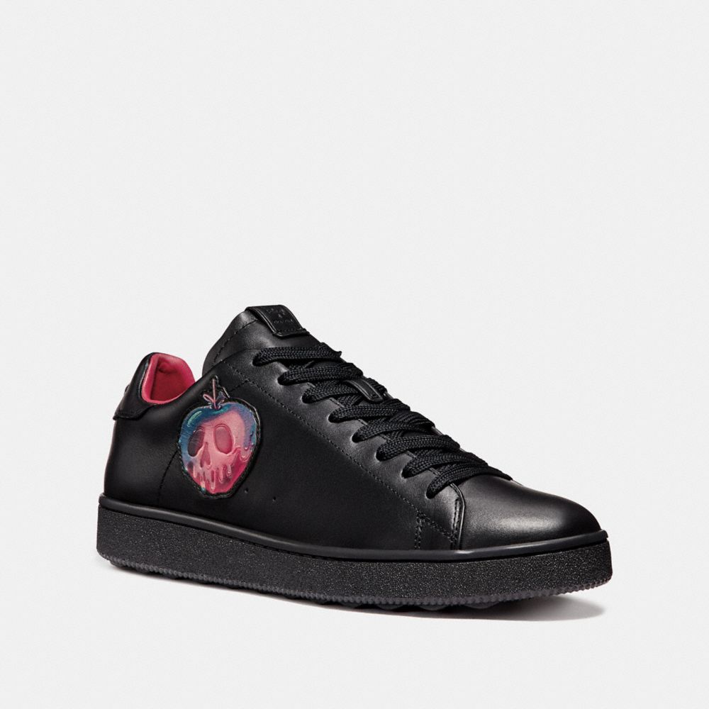 COACH FG2648 Disney X Coach C101 Low Top Sneaker With Poison Apple Graphic BLACK