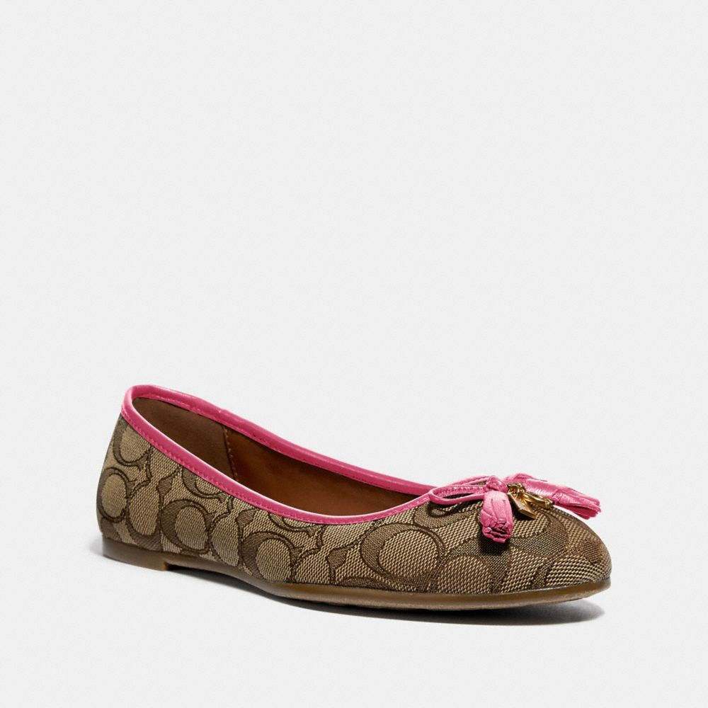 BENNI BALLET - KHAKI/RUBY - COACH FG2708