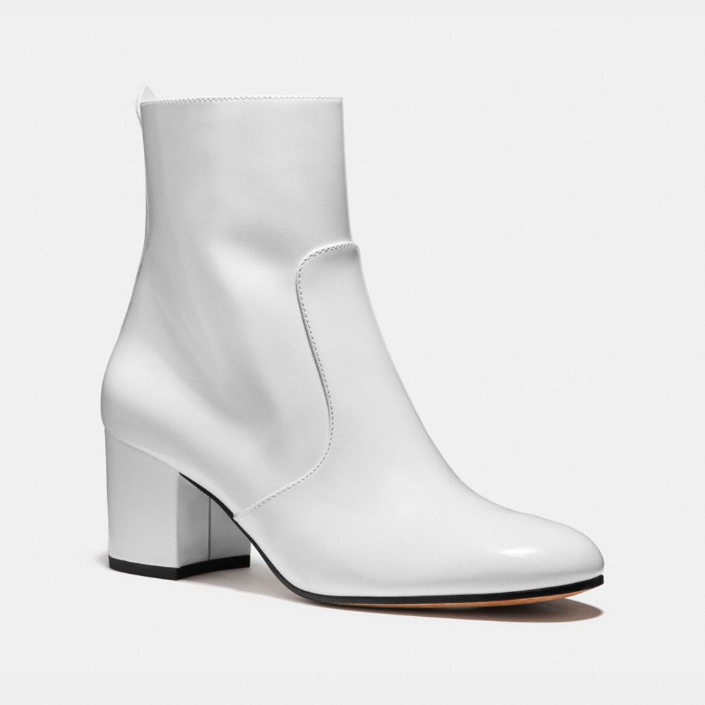 COACH Fg2823 - JULIET ANKLE BOOTIE - WHITE | COACH SHOES