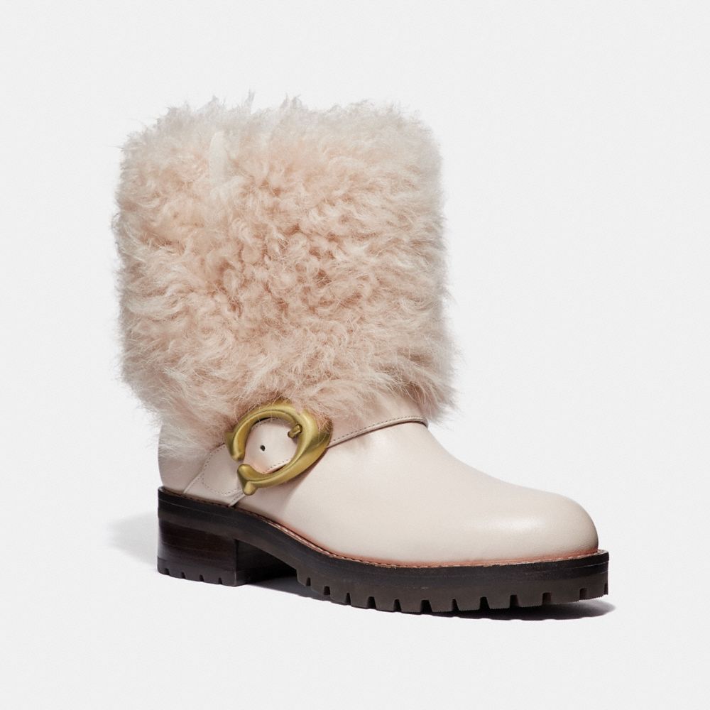 COACH LEIGHTON BOOTIE - CHALK/NATURAL - FG2876