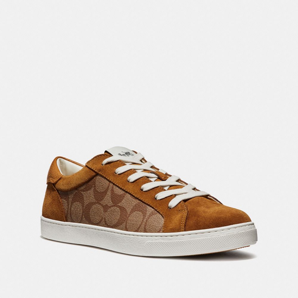 C126 LOW TOP SNEAKER - KHAKI MULTI - COACH FG3104